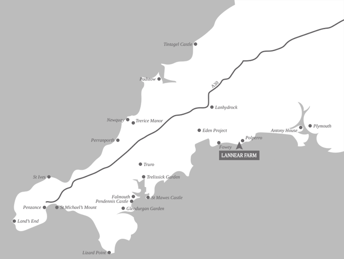 Maude Cottage Location Map